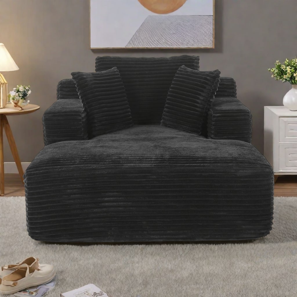 48.8"2-Seater Sleeper Sofa with Removable Pillows for Living Room and Bedroom