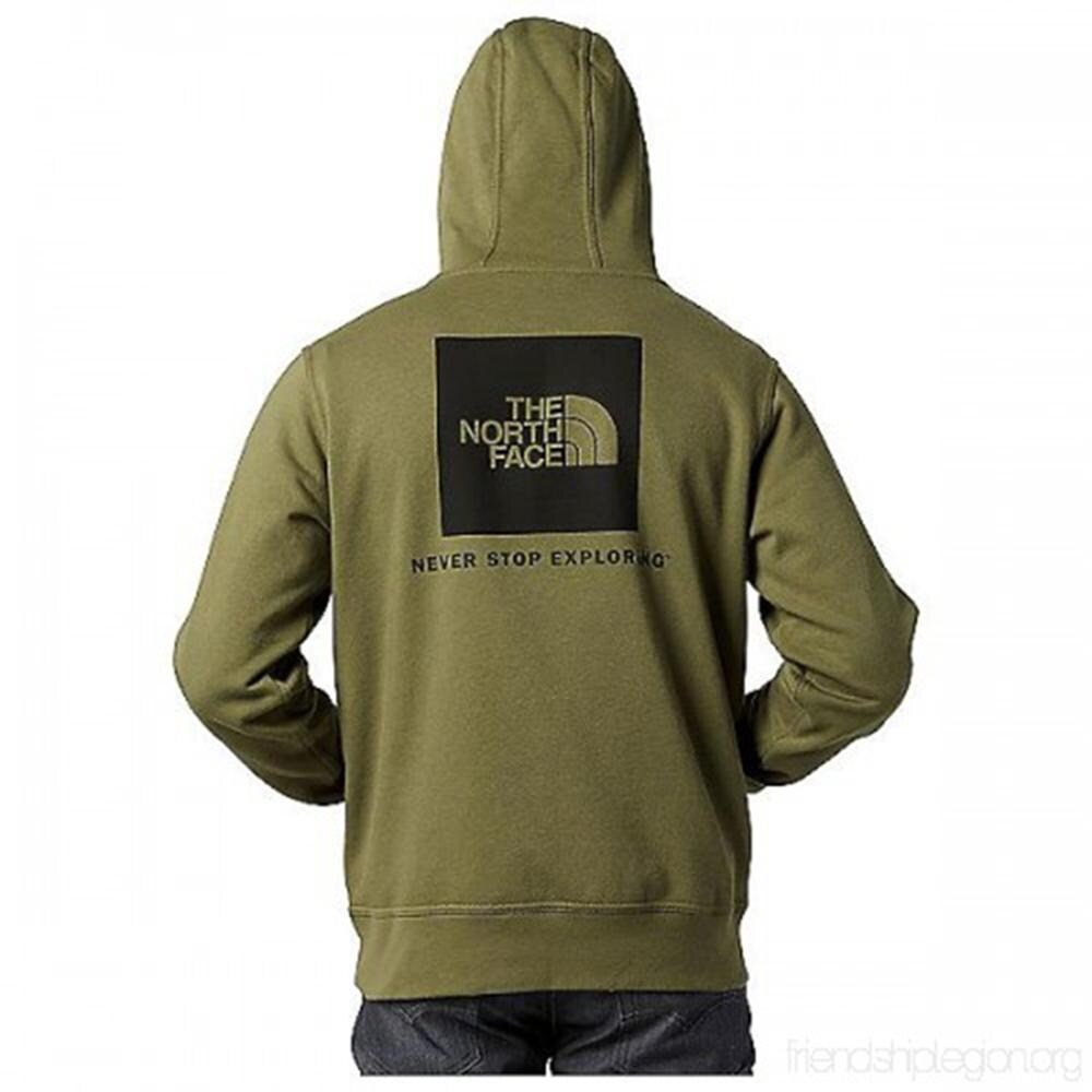 olive green north face hoodie