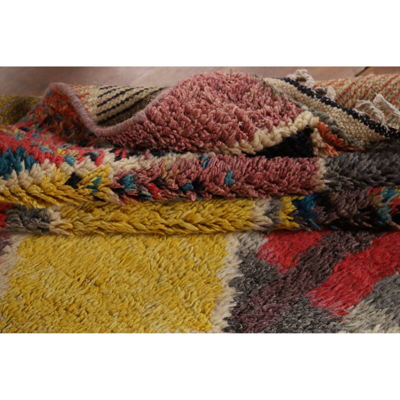 Trellis Plush Moroccan Area Rug Handmade Wool Carpet - 6'0" x 9'6"