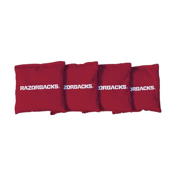 slide 2 of 3, Arkansas Razorbacks Red Cornhole Bags All-Weather Resin Filled