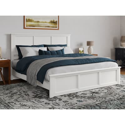 Charlotte Solid Wood Low Profile Platform Bed with Matching Footboard