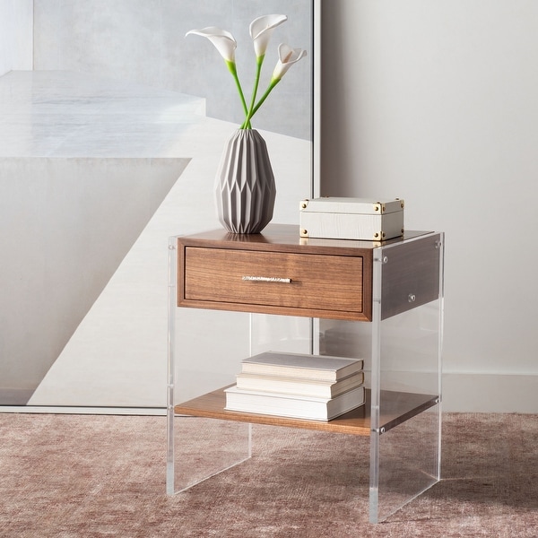 Safavieh Couture Kylo 1-drawer Acrylic Nightstand