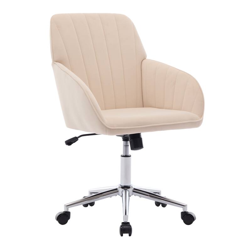 Modern Upholstered Swivel Office Chair