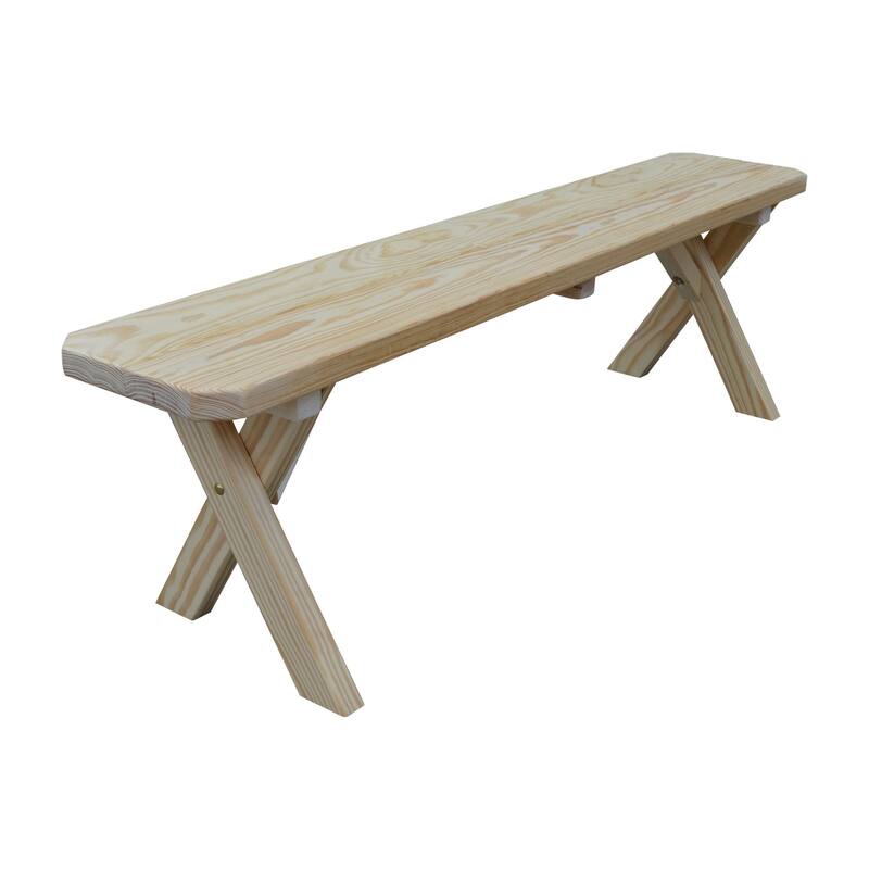 Pine 5' Crossleg Bench