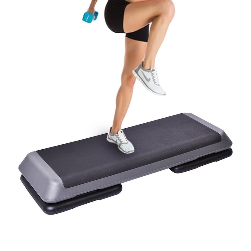 Costway 43'' Aerobic Stepper Step Cardio Fitness Exercise Adjust - See Details
