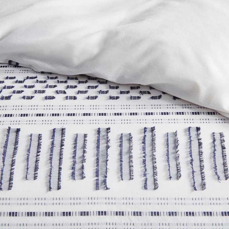 INK+IVY Rhea Cotton Jacquard Duvet Cover Mini Set