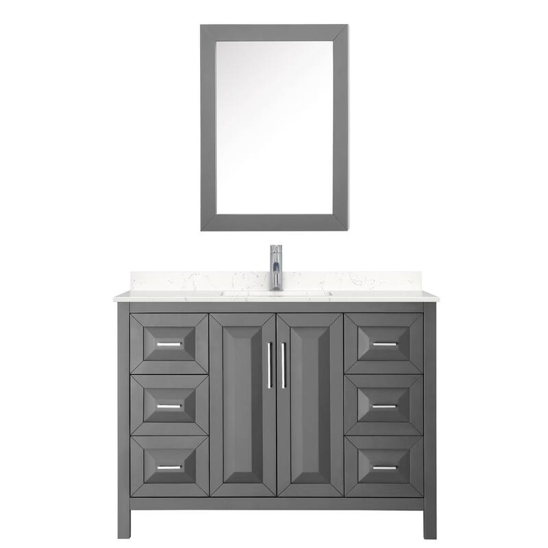 Wyndham Collection Daria 48" Free Standing Single Basin Vanity Set