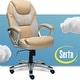 preview thumbnail 58 of 56, Serta Amplify Executive Office Chair with Padded Arms, Faux Leather and Mesh