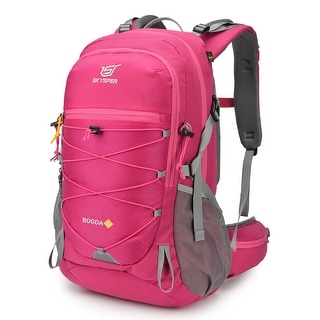 25l backpack 10 days travel Almond Oak: 25L + 5L Expandable Travel Backpack