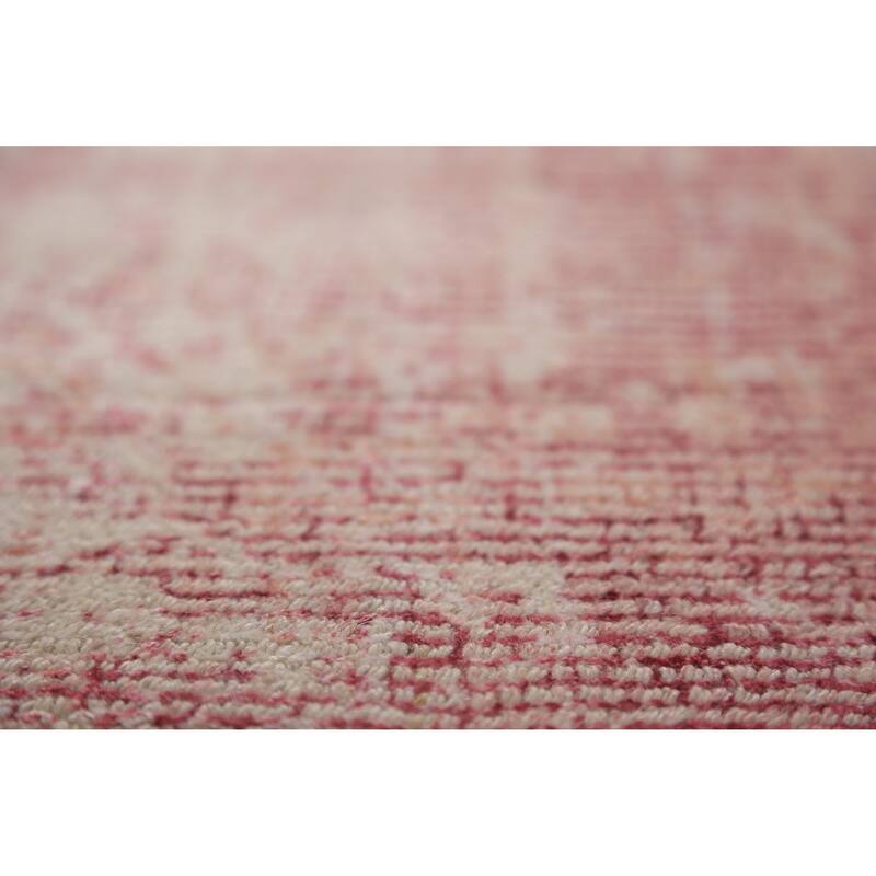 Modern Abstract Indian Area Rug Handmade Wool Carpet - 4'10"x 8'1"
