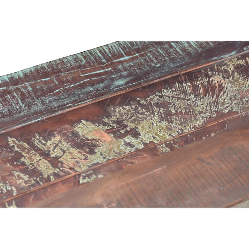 Assam End table with reclaimed wood top