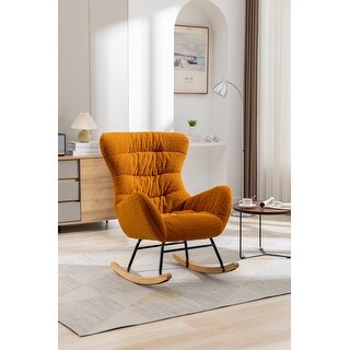 Teddy Fabric Rocking Chair - Bed Bath & Beyond - 39074095