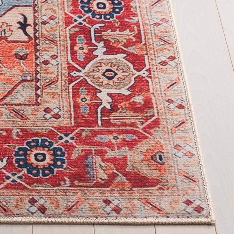 SAFAVIEH Tucson Kersten Machine Washable Slip Resistant Printed Rug