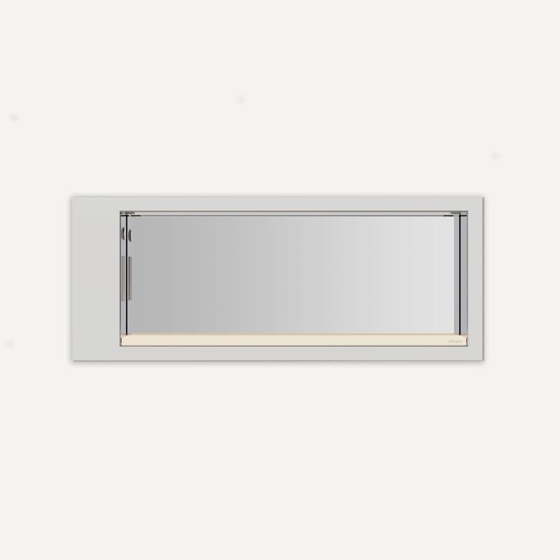 Robern COV2410D4E4 23-1/4" x 9-3/8" Lighted Framed Medicine Cabinet - Chrome