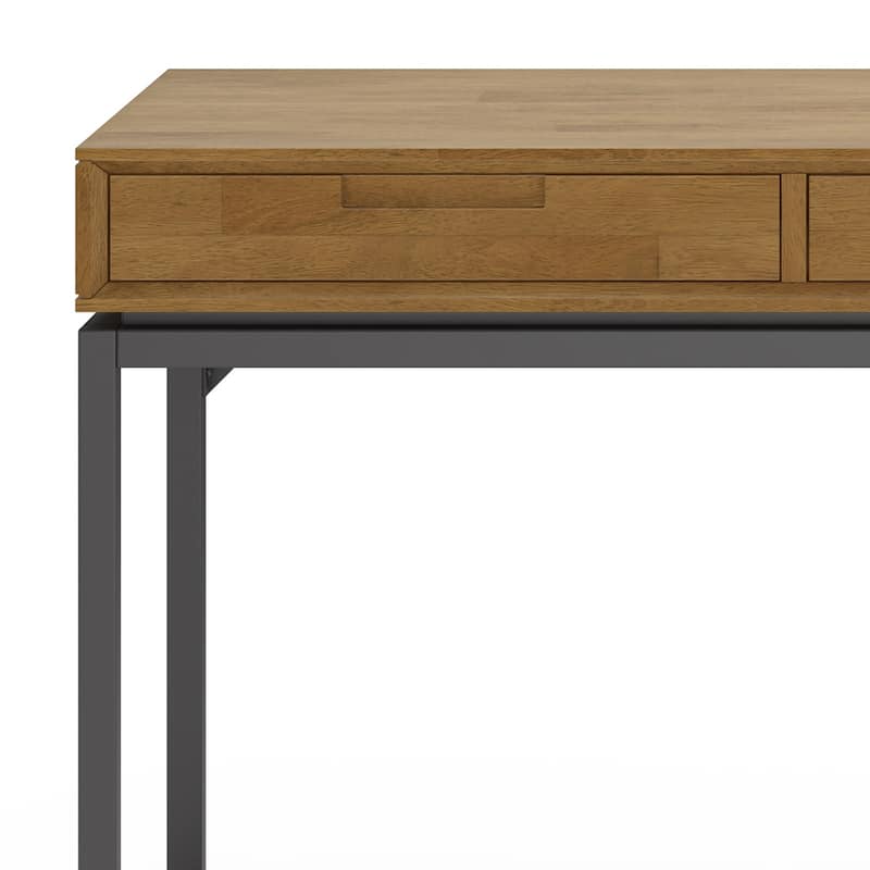 WYNDENHALL Devlin SOLID WOOD Industrial 72 inch Wide Wide Desk