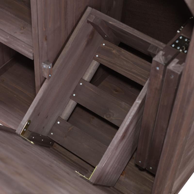 78.3" Outdoor Kitchen Island with Extendable Table, Trash Can Storage and Stainless Steel Top for BBQ Cooking