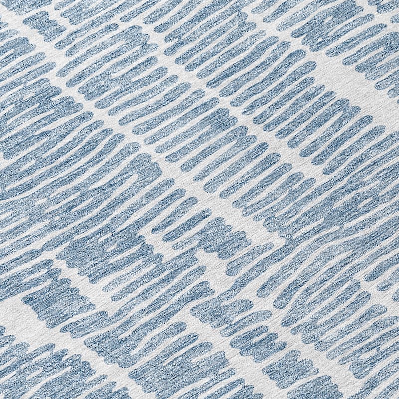 Machine Washable Indoor/ Outdoor Chantille Modern Abstract Rug