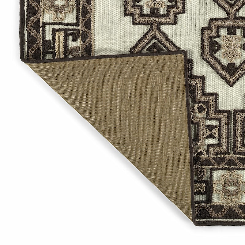 Charlotte Collection Blue Hand Tufted Indoor Area Rug