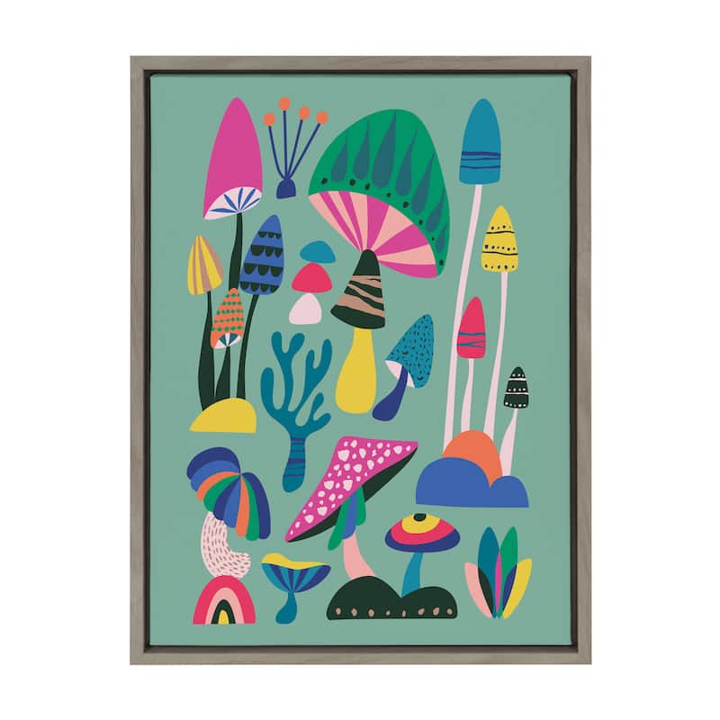 Kate and Laurel Sylvie Mid Century Modern Magic Mushroom by Rachel Lee