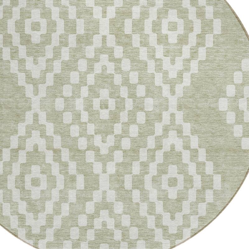 HomeRoots Geometric Transitional Rectangle Outdoor Rug
