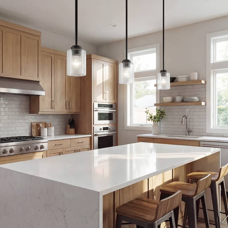 Kichler Lighting Winslow Black 1-Light Mini Pendant