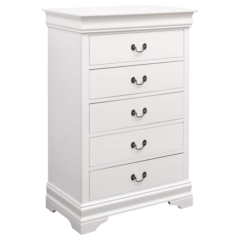 Louis Philippe Wood 5-drawer Bedroom Chest
