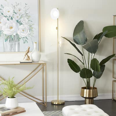 Metal Room Floor Lamp - Gold - Roche River Decor