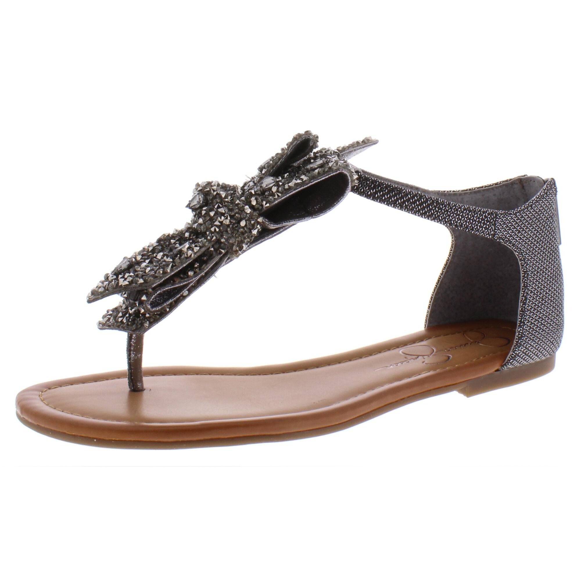jessica simpson kelanna embellished flat sandals