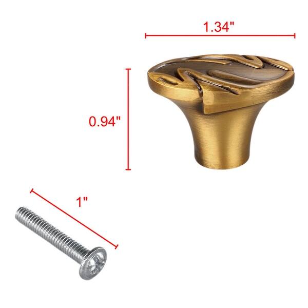 Shop 6 X Vintage Oil Rubbed Bronze Cabinet Pull Drawer Handle Knob