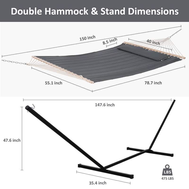 Double Hammock with Stand