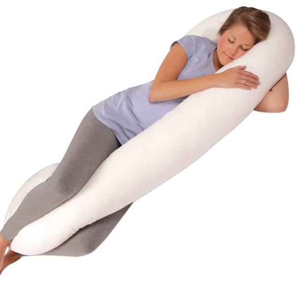 Snoogle® Supreme │ Total Body Pregnancy/Maternity Pillow │ with a Zippered Removable Cover