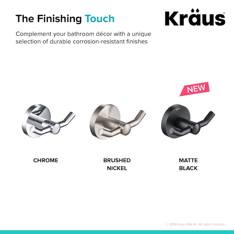 Kraus Elie Double Robe Hook