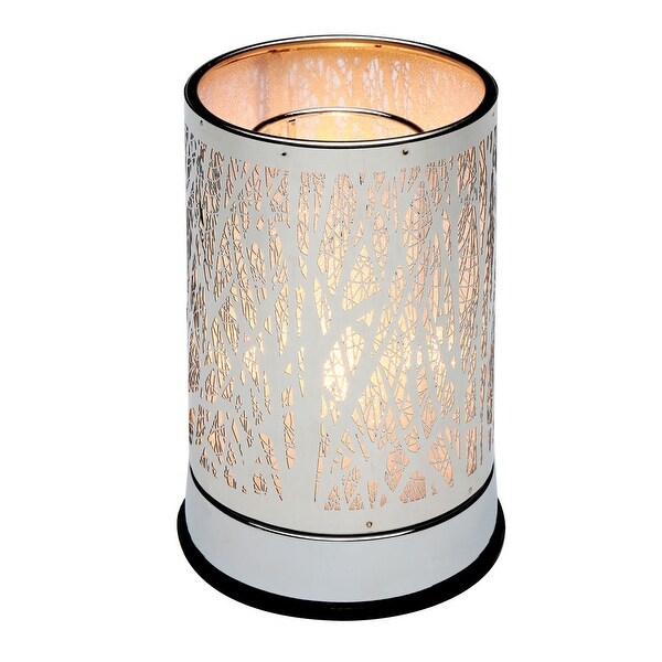 Winter Trees Touch Sensor Lamp Accent Light Hurricane Style