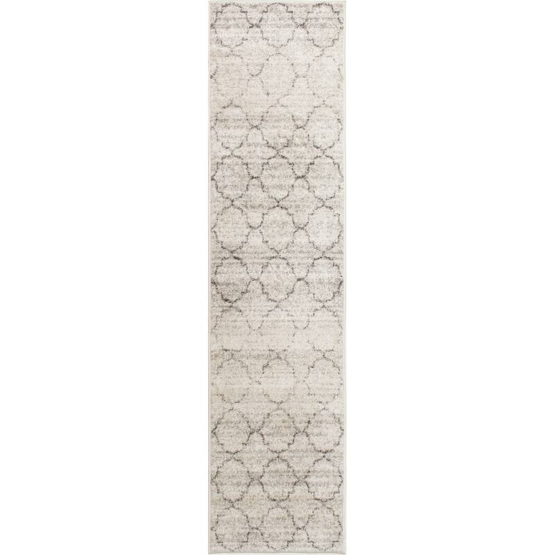 Flynn Collection - Grey/White Ogee Rug