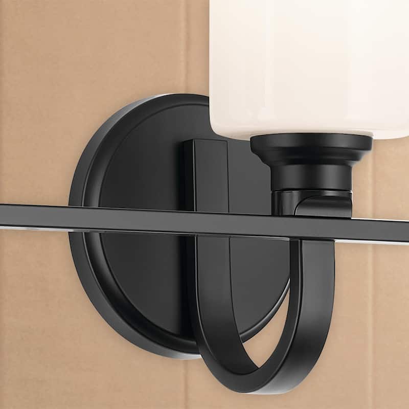 Kichler Lighting Gioe 24.25" 3-Light Vanity Light with Opal Glass in Black
