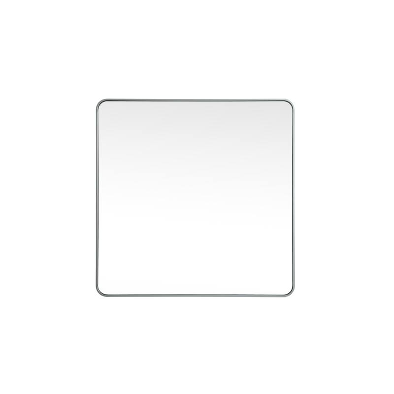 Elegant Lighting MR804242 Evermore 42" W x 42" H Transitional Square - Silver