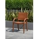 preview thumbnail 13 of 13, Tottenville Outdoor Patio FSC Certified Wood Stackable Chairs 2 or 4pc by Havenside Home Dark finish - Set of 2