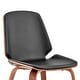 preview thumbnail 9 of 62, Brinley Walnut or Black Wood Upholstered Dining Chair