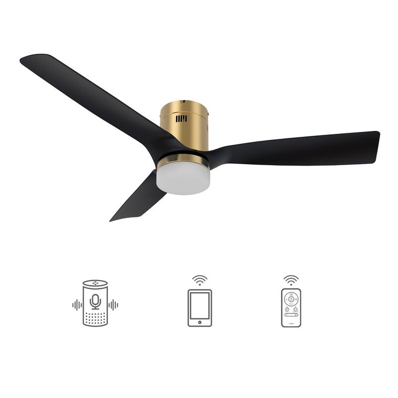 CARRO Pollux 48" ABS 3-Blade Indoor Smart Ceiling Fan with Light and Remote
