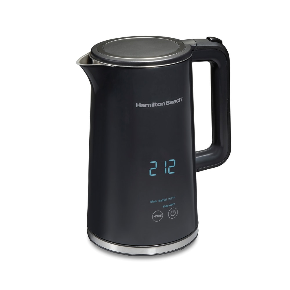 Stainless Steel Electric Water Kettle Double Layers Scald Proof Boiling Pot  - Bed Bath & Beyond - 22547059
