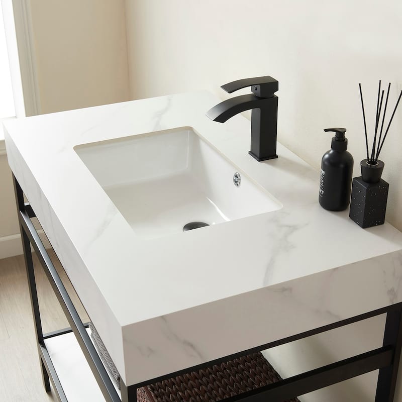 Miseno MV702536-NM Funes 36" Free Standing Single Basin Vanity Set