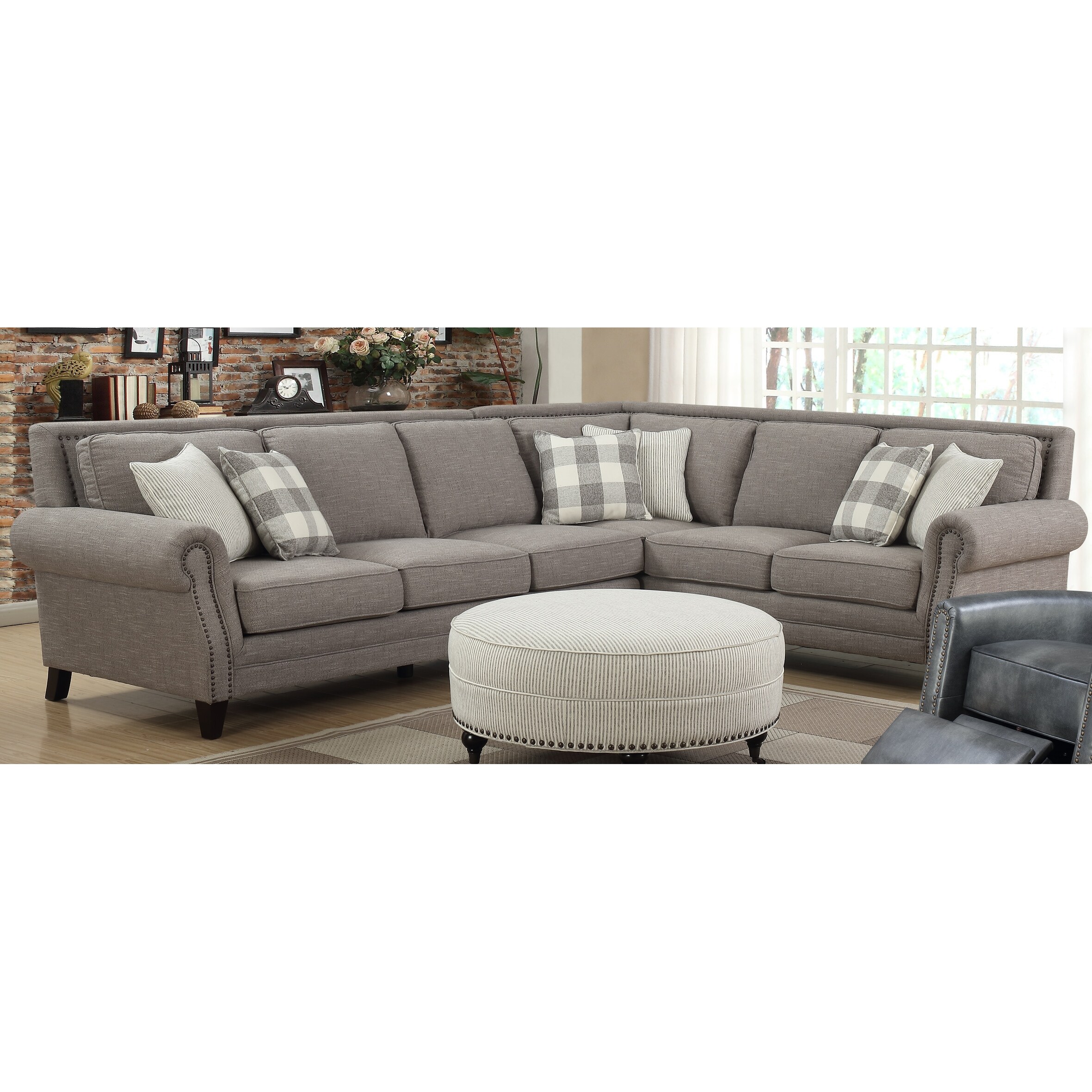 Shop Copper Grove Vaiauku Pebble Brown Sectional Overstock