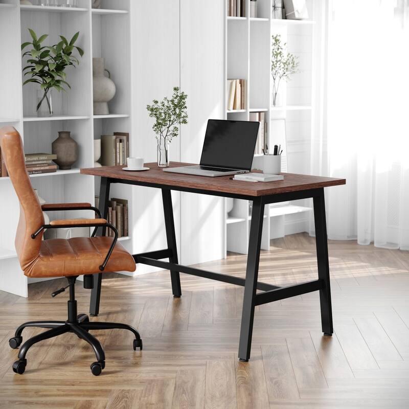 Commercial Conference Table with Laminate Top and A-Frame Base - Walnut