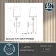 preview thumbnail 5 of 11, Camden 1 Light Wall Sconce Fixture White Linen Fabric Shade, LED Compatible