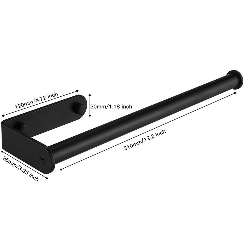 Wall Mount Paper Towel Holder Bulk- Self-Adhesive Under Cabinet (2 Pieces)