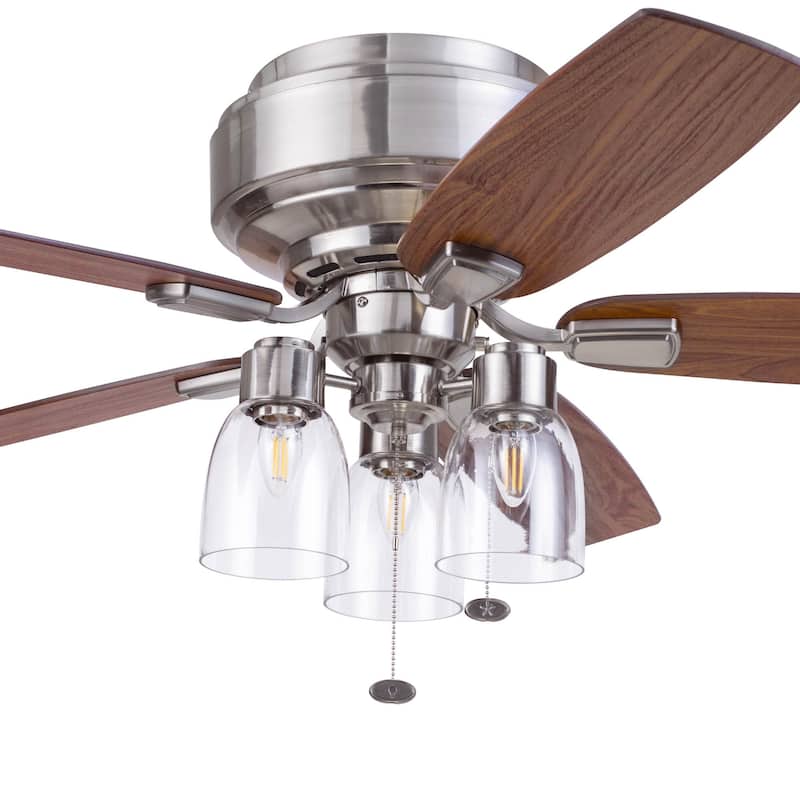 52" Prominence Home Magonia Indoor Traditional Farmhouse Ceiling Fan with Pull Chains, Dry-Rated