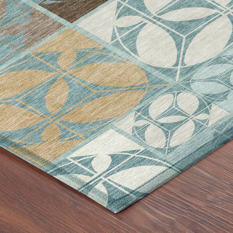 Machine Washable Indoor/ Outdoor Patch Lupton Chantille Rug