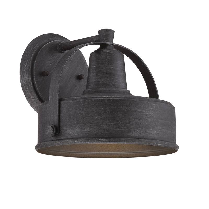 Designers Fountain Portland-DS 9" Width 1 Light Dark Sky Outdoor - Weathered Pewter