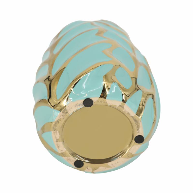 Sagebrook Home Leaf Ceramic Accent Vase