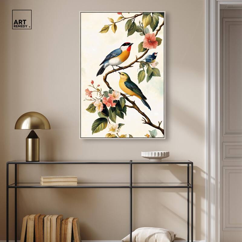 Colorful Perch Canvas by Art Remedy